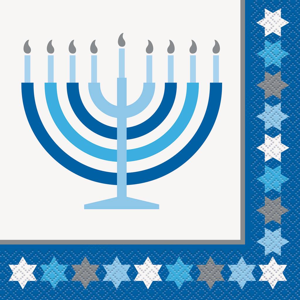 Starry Hanukkah Party Napkins Hanukkah Party Supplies